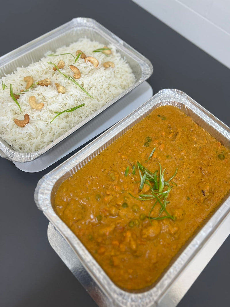 Shrimp Curry With White Rice